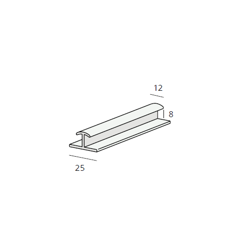 Heering H-verbindprofiel 8 mm (0455)