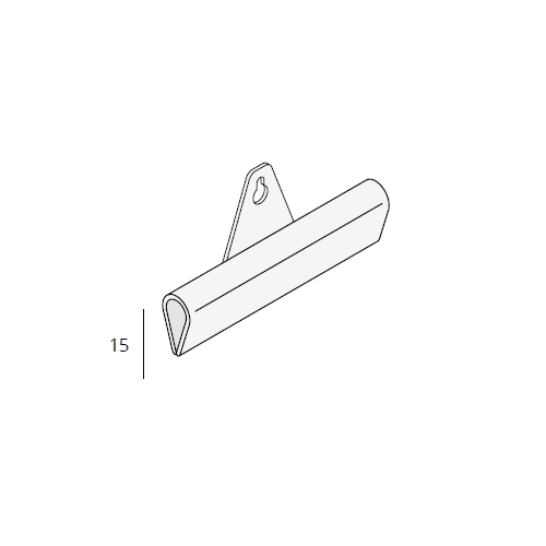 Heering meubelprofiel Posterprofiel 15x5 mm