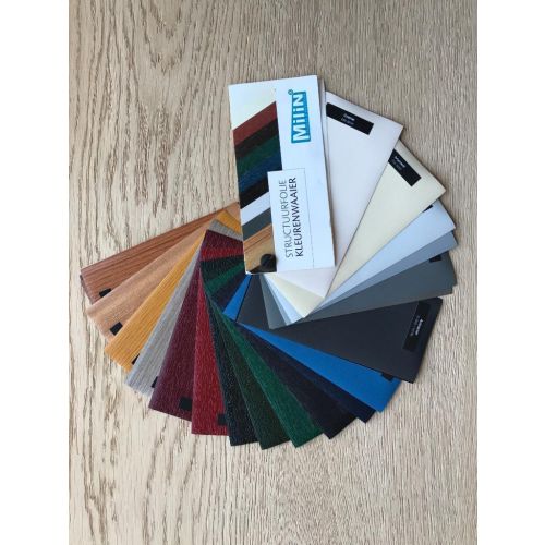 Vinyplus structuurfolie kleurenwaaier 