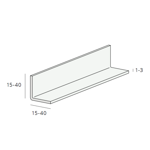 Hoekprofiel gelijkzijdig 30x30x2 mm