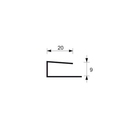 Swish aansluitprofiel 9 mm inwendig (0067)