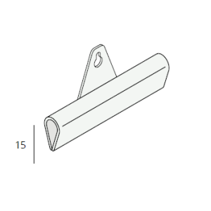 Heering meubelprofiel Posterprofiel 15x5 mm