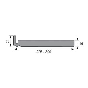Swish sierdakrandpaneel 225 x 35 mm (1353)