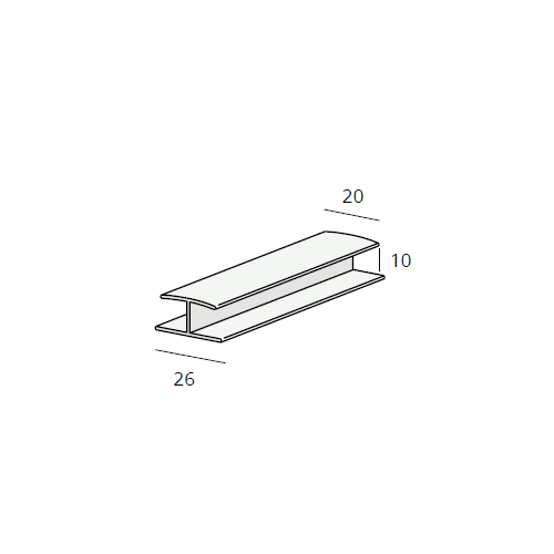 Heering H-verbindprofiel 10 mm (0420)