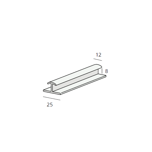 Heering H-verbindprofiel 8 mm (0455)