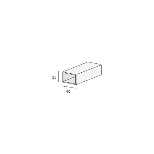 Kunststof Kokerprofiel 40x25x2mm