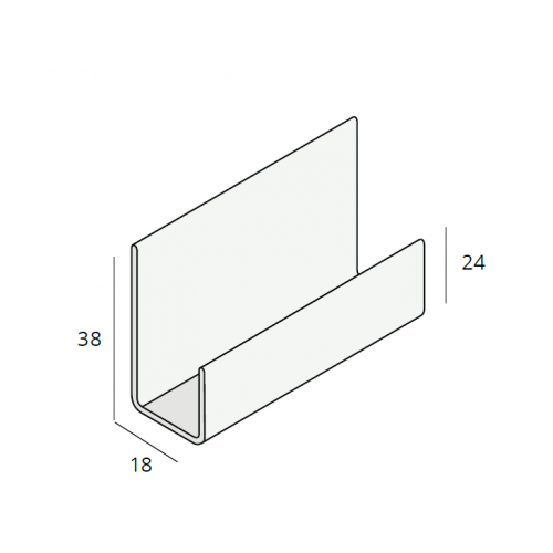 Novicell omrandingprofiel horizontale bekleding (4082)