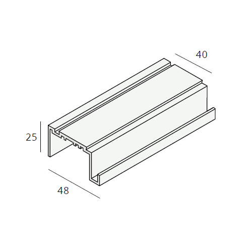 Unipanel dakrand uitlijnprofiel