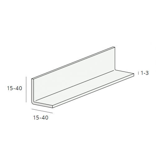 Hoekprofiel gelijkzijdig 30x30x2 mm