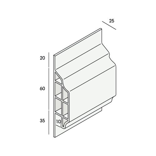 Keralit trim/kraal sierlijst 10 mm (2850)