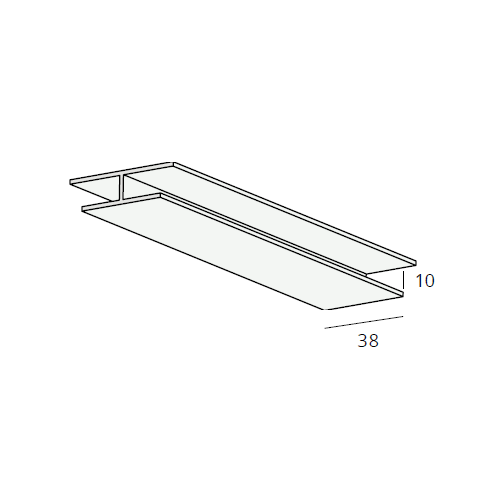Heering overstekpaneel hulpprofiel verbindingprofiel (0508)
