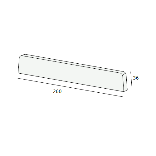 Lignodur kunststof eindkap 260 mm (7231)