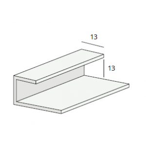 Heering Eind- en omrandingprofielen 13 mm Wit (0231)