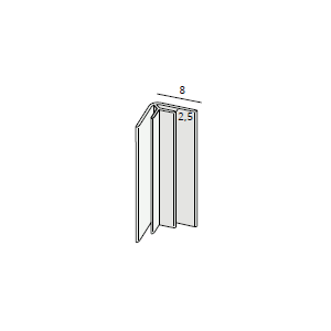 Heering Hoekverbindingsprofiel Inwendig 2,5mm (0304)
