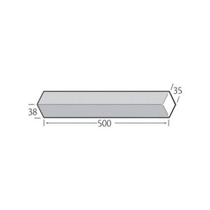 Milexx big board buitenhoek 500 mm dubbele neus