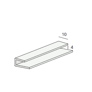 Heering Eind- en omrandingprofiel 4 mm (7621)