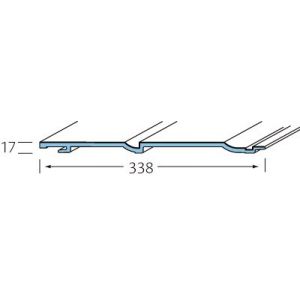 Dubbel rabat deel 322 mm werkend