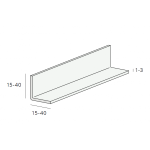 Hoekprofiel gelijkzijdig 20x20x3 mm