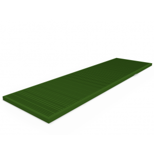 Set 10 glasblokjes 5 mm dik voor tripleglas - 100 x 34 x 5 mm - Groen