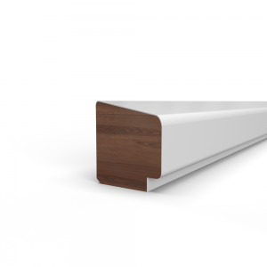 Opdek glaslat 9mm schuin