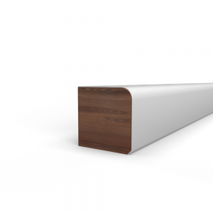 Opdek glaslat 9mm schuin
