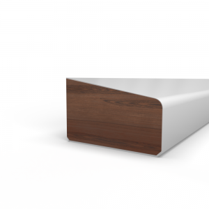 Opdek glaslat 9mm schuin