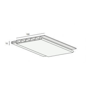 Heering overstekpaneel sponningschroot 100 mm (0580)