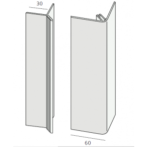 Hardschuim gevelpaneel hoekverbindingsprofiel (2620)