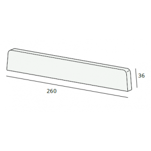 Lignodur kunststof eindkap 260 mm (7231)