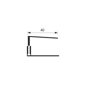 Swish eindprofiel 17 mm 2-delig (4046)