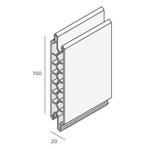 Paneelvulling 100x20 mm