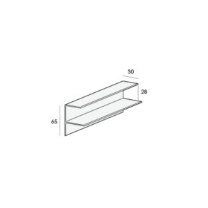 Twinson randafwerkingprofiel aluminium (2968)