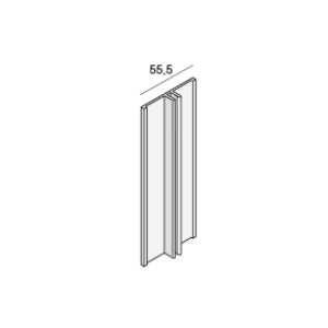 Basis aluminium verbindingprofiel