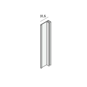 Basis aluminium eindprofiel